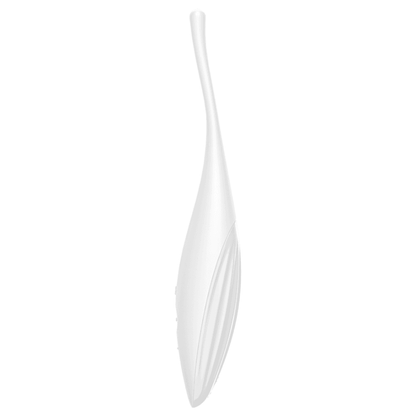 SATISFYER TWIRLING JOY CLIT TIP VIBRATOR - WHITE