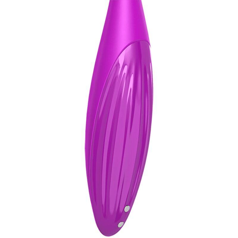 SATISFYER TWIRLING JOY CLIT TIP VIBRATOR - FUCHSIA