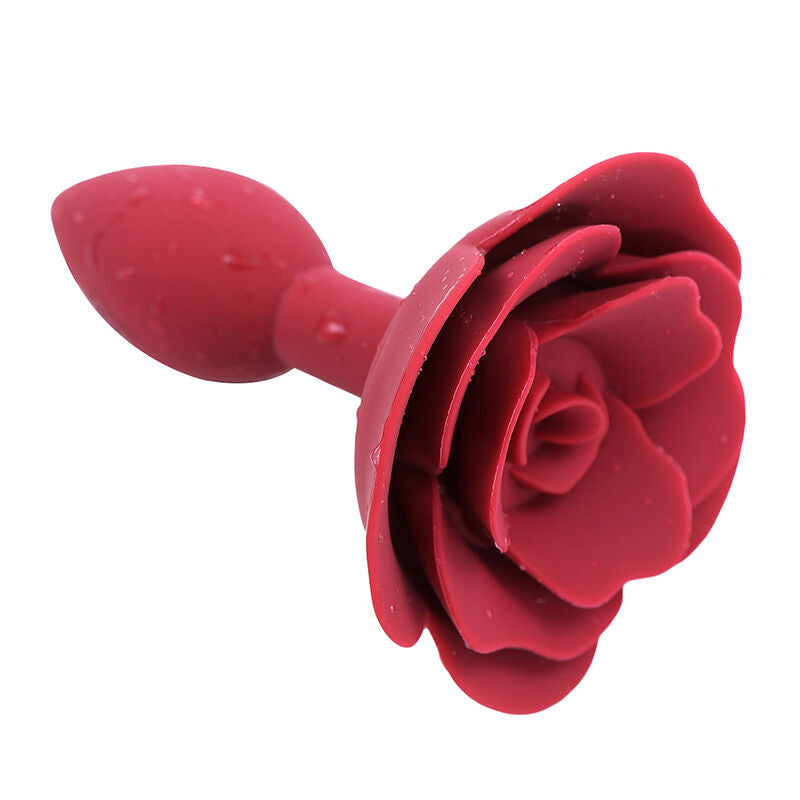 OHMAMA FETISH - PLUG ANAL DE SILICONE ROSA VERMELHO