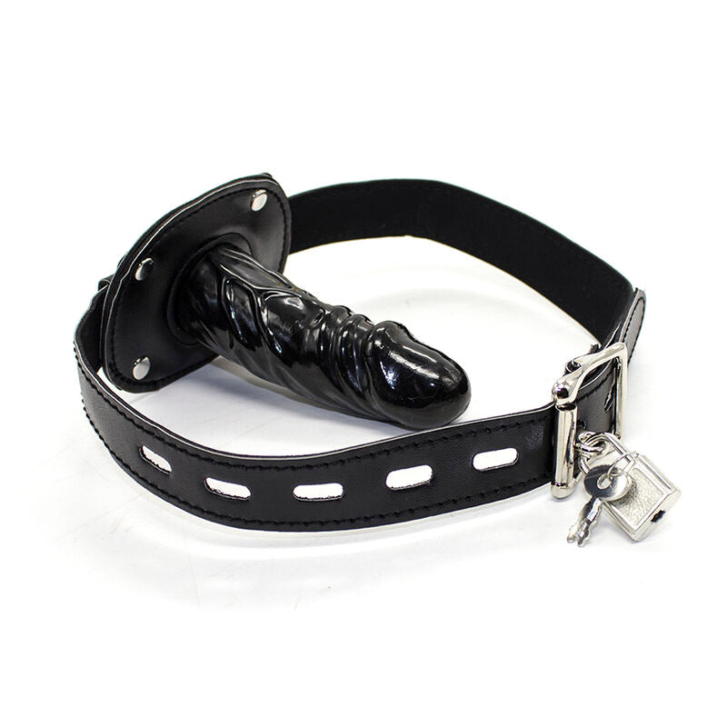 OHMAMA FETISH - TPE PÊNIS GAG COM CADEADO L
