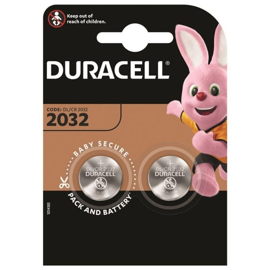 DURACELL - BATERIA BOTO LITIO CR2032 3V 2 UNIDADE