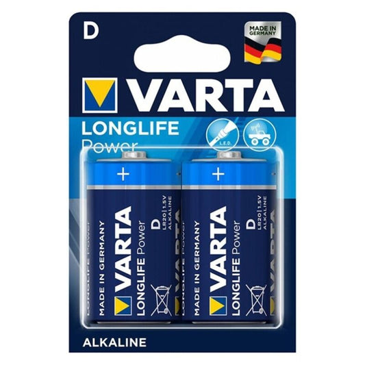 VARTA - LONGLIFE POTÊNCIA ALCALINA BATERIA D LR20 2 UNIDADE