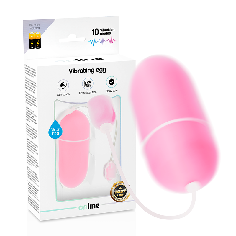 ONLINE - OVO VIBRANTE ROSA IMPERMEVEL