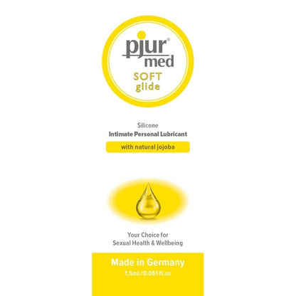 PJUR - LUBRIFICANTE DE SILICONE MED SOFT GLIDE 1.5 ML