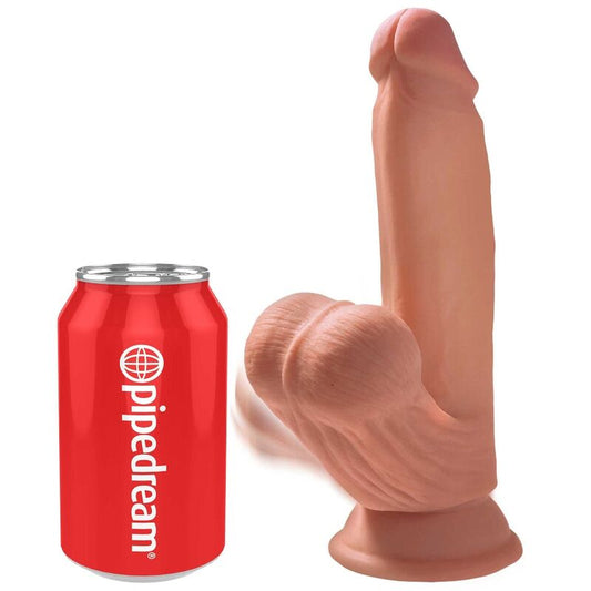 KING COCK - PLUS BOLAS DE BALANO DE DILDO 3D 15.2 CM - Infernum Store