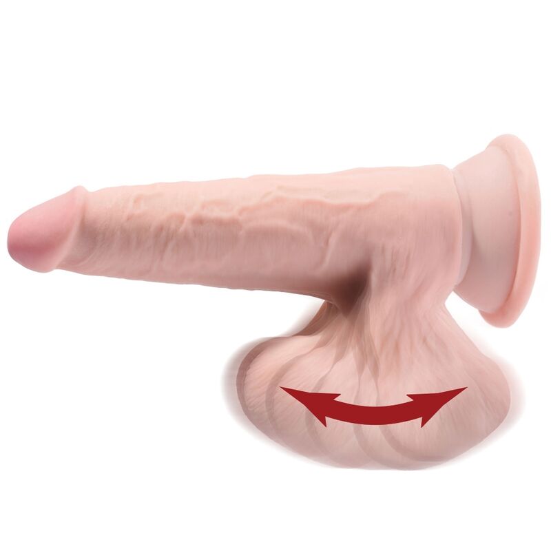 KING COCK - PLUS BOLAS DE BALANO DE DILDO 3D 12.7 CM - Infernum Store