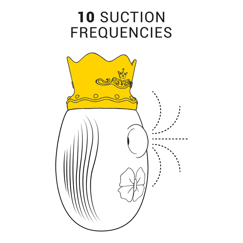 INTENSE - ESTIMULADOR DE CLITÓRIO 10 FREQUÊNCIAS DE LAMBEDURA E SUCO - AZUL