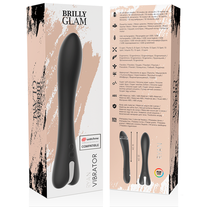 BRILLY GLAM - RYAN VIBRADOR WATCHME WIRELESS TECNOLOGIA COMPATÍVEL