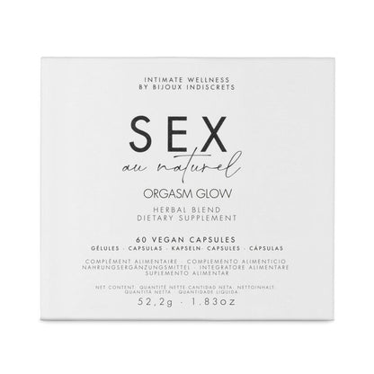 BIJOUX - SUPLEMENTO ALIMENTAR ORGASM GLOW 60 CÁPSULAS