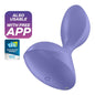 SATISFYER - PLUGUE VIBRATÓRIO SWEET SEAL APP VIOLETA