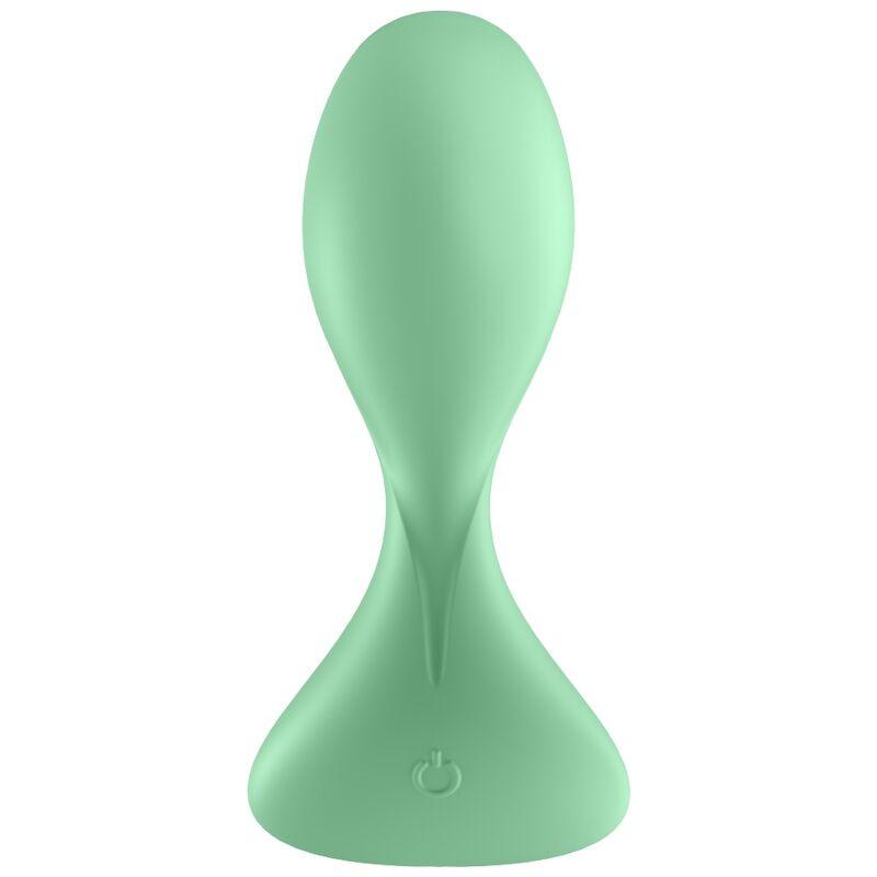 SATISFYER TRENDSETTER VIBRATING PLUG APP - GREEN