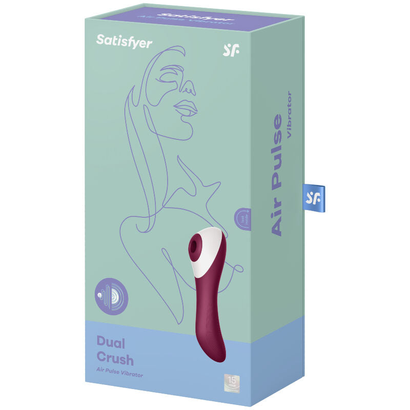 SATISFYER - VIBRADOR DE PULSO DE AR DUAL CRUSH