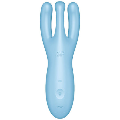 SATISFYER - APP VIBRADOR THREESOME 4 AZUL
