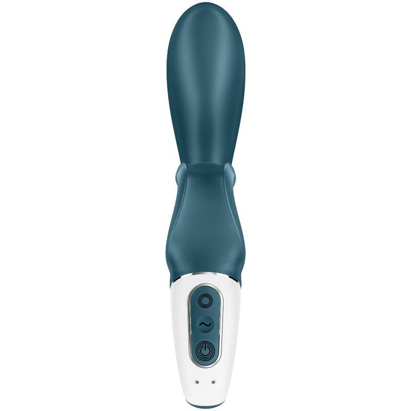 SATISFYER HUG ME RABBIT VIBRATOR APP - BLUE