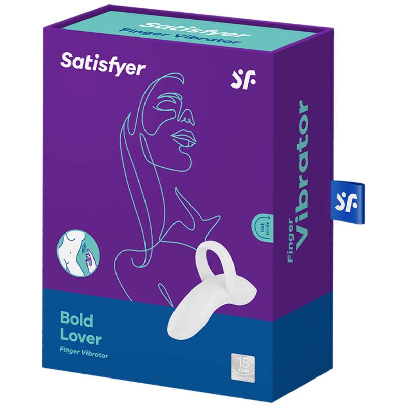 SATISFYER BOLD LOVER FINGER VIBRATOR - WHITE