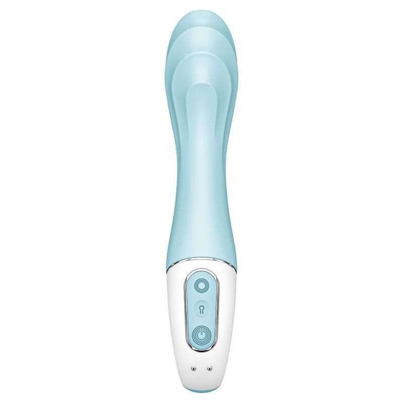 SATISFYER AIR PUMP VIBRATOR 5+ INFLATABLE G-SPOT VIBRATOR APP - BLUE