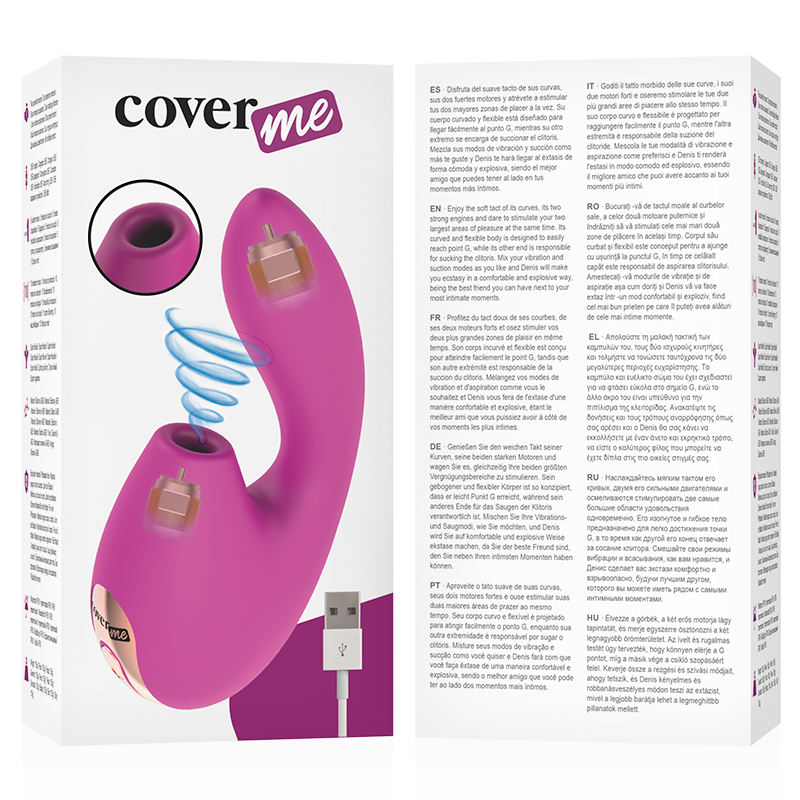 COVERME - SUCÇÃO CLITORIANA E PODEROSO VIBRADOR G-SPOT RUSH