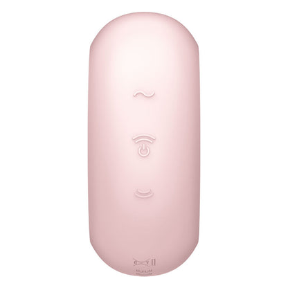SATISFYER - PRO TO GO 3 ESTIMULADOR E VIBRADOR DE PULSO DE AR DUPLO PRETO