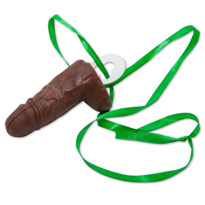 DIABLO PICANTE - CHUPETA DE PÉNIS DE CHOCOLATE ESCURO - Infernum Store