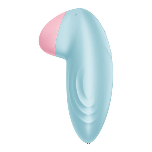SATISFYER - VIBRADOR TROPICAL TIP LAY-ON AZUL - Infernum Store