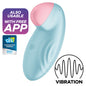 SATISFYER - VIBRADOR TROPICAL TIP LAY-ON AZUL - Infernum Store