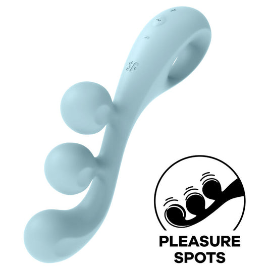 SATISFYER - TRI BALL 2 MULTI VIBRATOR BLUE