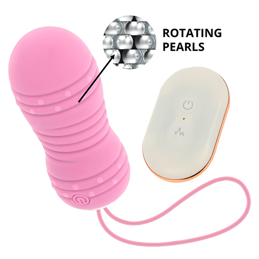 OHMAMA - REMOTE CONTROL EGG 7 MODES ROTATION PINK