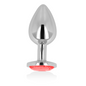 OHMAMA - PLUG ANAL COM CRISTAL VERMELHO 7 CM