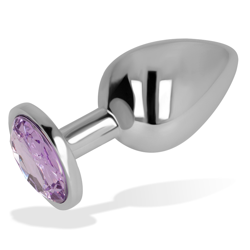 OHMAMA - PLUG ANAL COM CRISTAL VIOLETA 8 CM