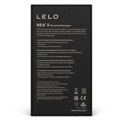 LELO NEA 3 PERSONAL MASSAGER - PITCH BLACK