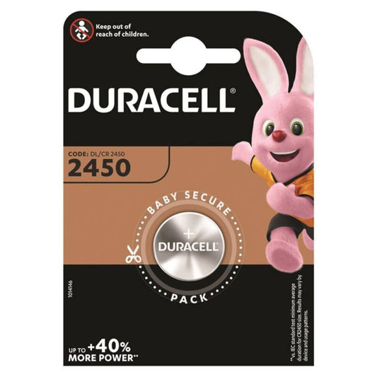 DURACELL - BATERIA BOTO LITIO CR2450 3V 1 UNIDADE