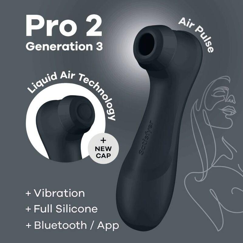 SATISFYER PRO 2 GEN 3 - BLACK BLUETOOTH & APP