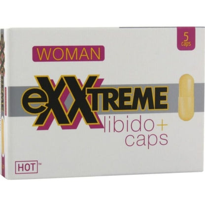 HOT - EXTREME LIBIDO CAPS FEMININO 5 PCS - Infernum Store