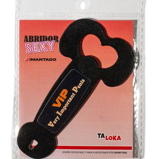 TALOKA - MAGNETIC METAL OPENER VERY IMPORTANT PENIS BLACK