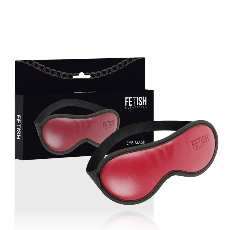 FETISH SUBMISSIVE DARK ROOM - MSCARA DE COURO VEGANO COM FORRO DE NEOPRENE