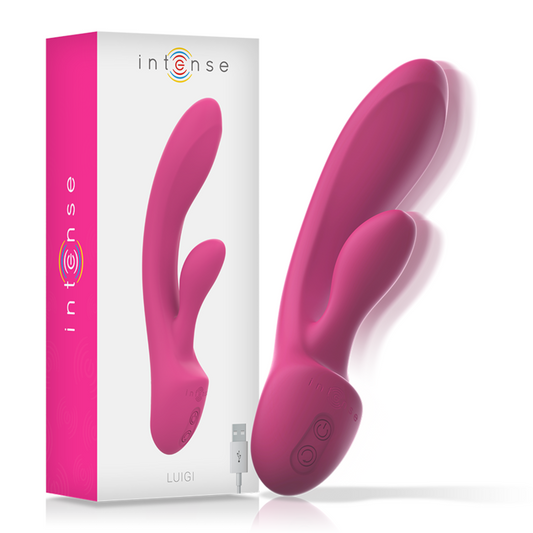 INTENSE - LUIGI RABBIT VIBRATOR PINK LIQUID SILICONE