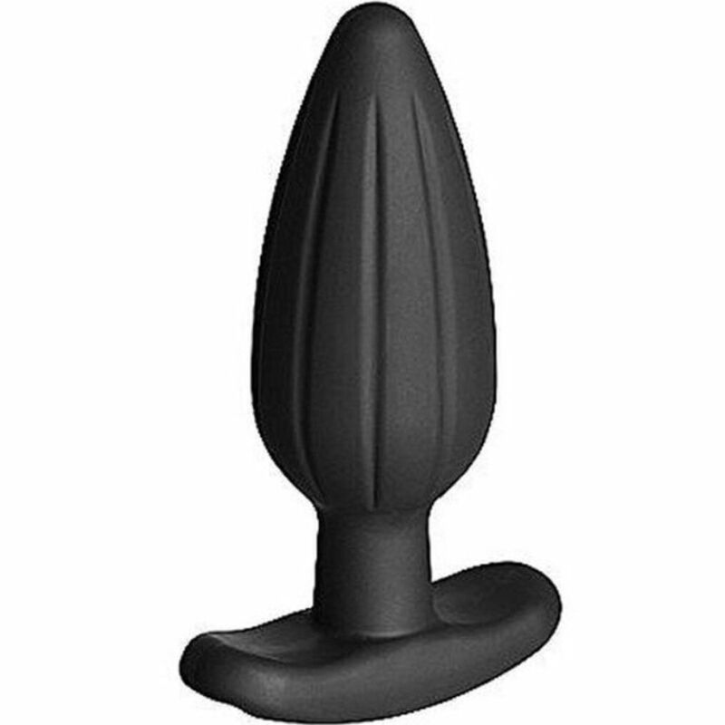 ELECTRASTIM - PLUG ANAL DE SILICONE PRETO ROCKER GRANDE