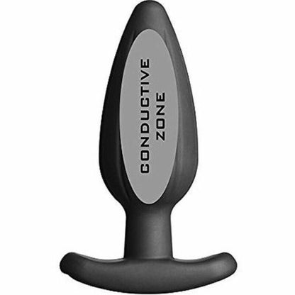 ELECTRASTIM - PLUG ANAL DE SILICONE PRETO ROCKER GRANDE