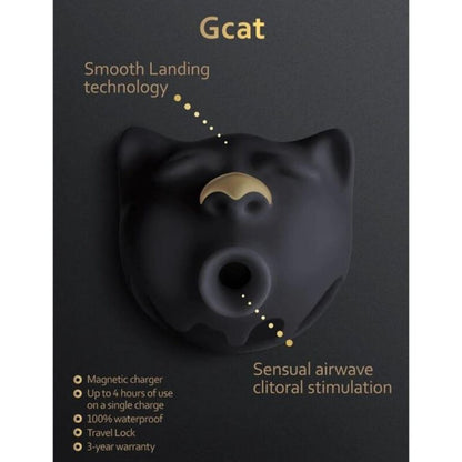 G-VIBE - GCAT MYSTIC SUCKER DE CLITÓRIS PRETO - Infernum Store