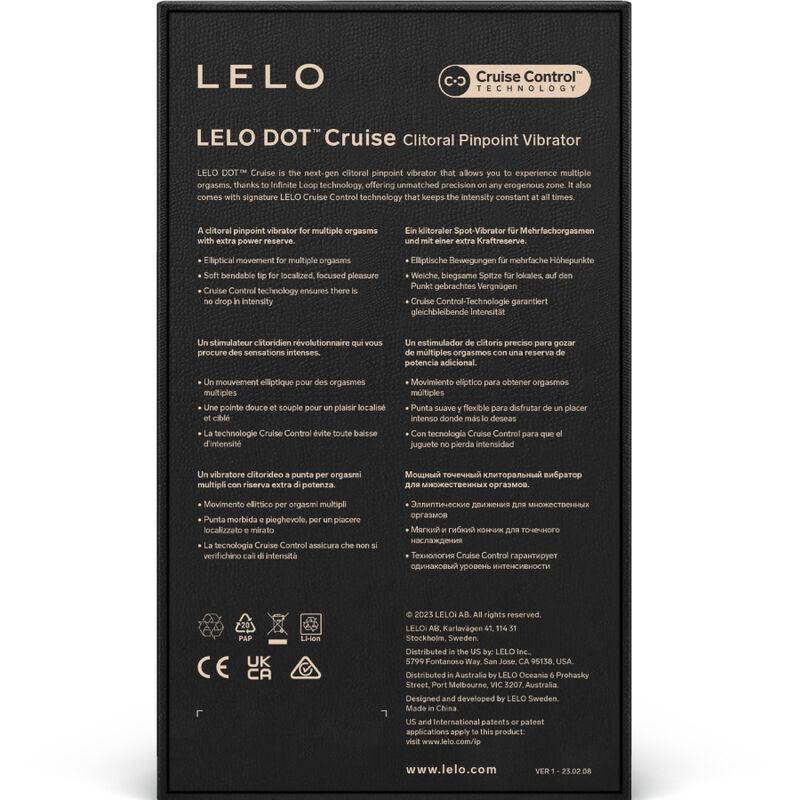 LELO DOT CRUISE CLITORAL STIMULATOR LEMON SORBET