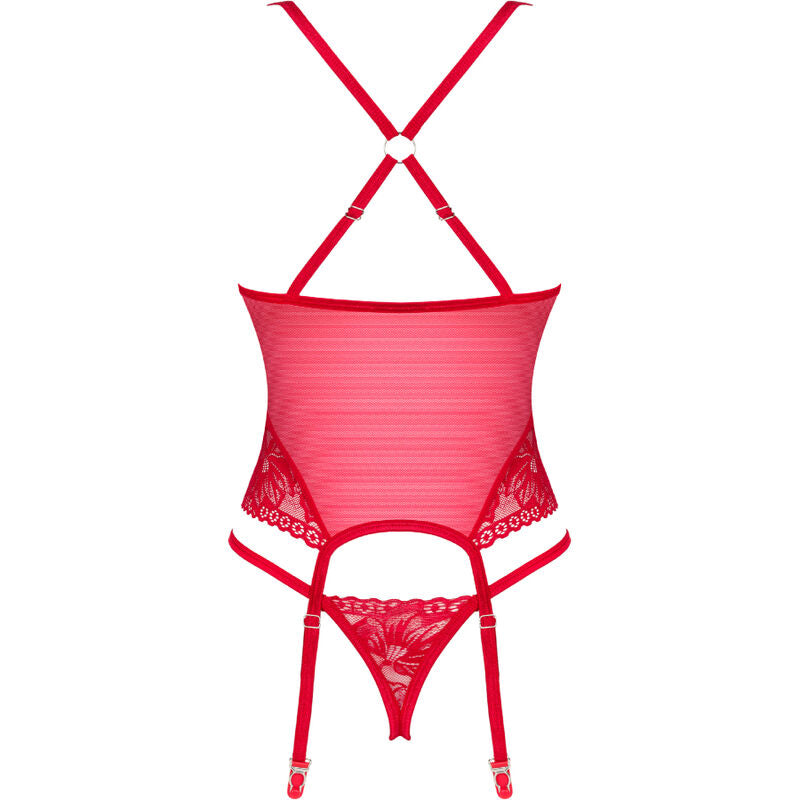 OBSESSIVE - LACELOVE CORSET VERMELHO M/L