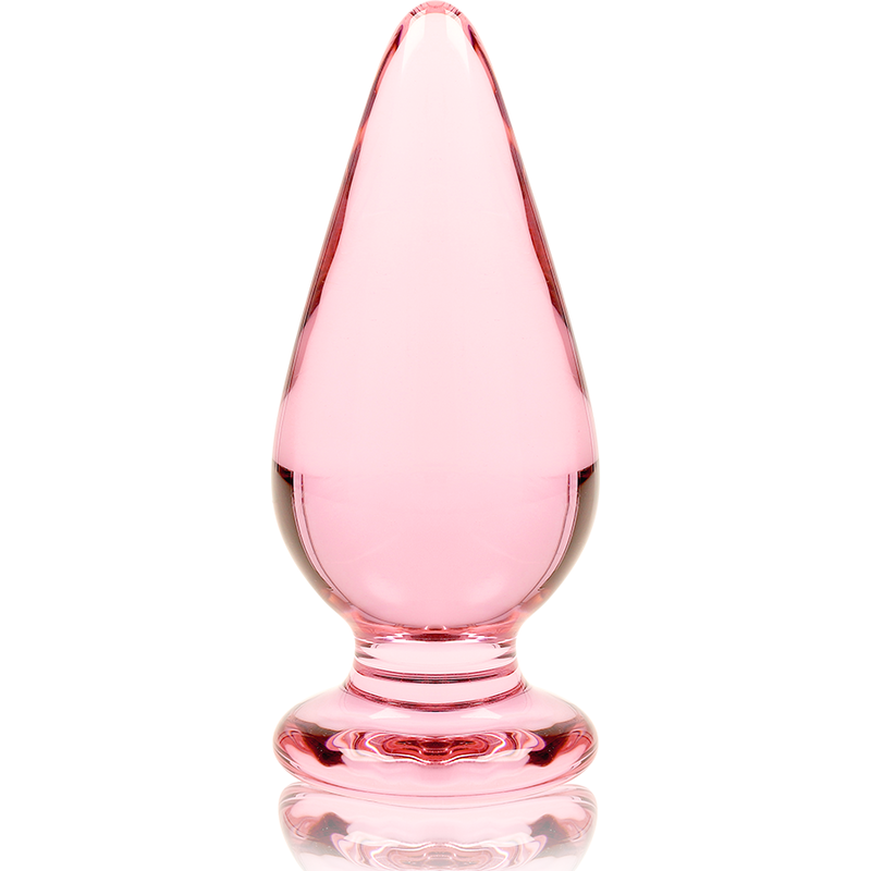 NEBULA SERIES BY IBIZA - MODELO 4 ANAL PLUG VIDRO BOROSILICADO ROSA 11 CM -O- 5 CM