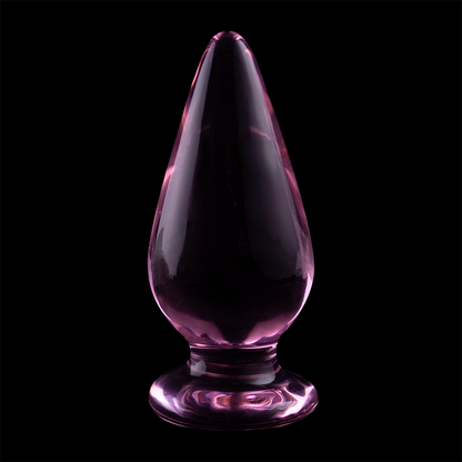 NEBULA SERIES BY IBIZA - MODELO 4 ANAL PLUG VIDRO BOROSILICADO ROSA 11 CM -O- 5 CM