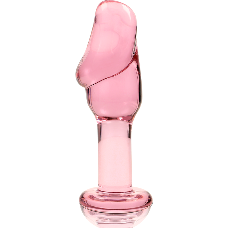 NEBULA SERIES BY IBIZA - MODELO 6 PLUG ANAL VIDRO BOROSILICADO ROSA 12.5 CM -O- 4 CM