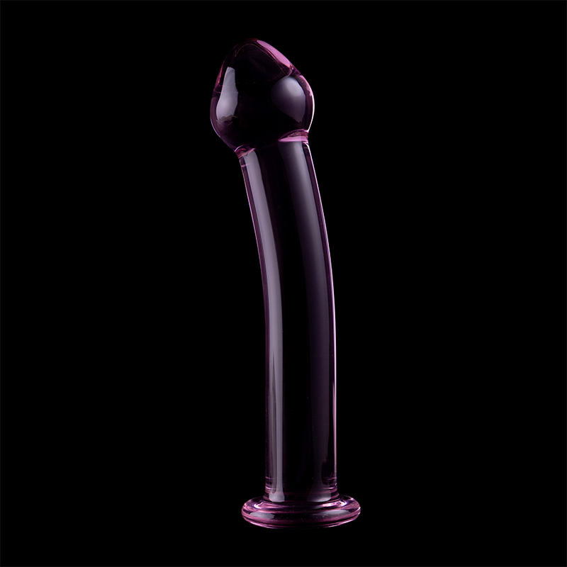 NEBULA SERIES BY IBIZA - MODELO 11 DILDO VIDRO BOROSILICADO ROSA 16 CM -O- 3 CM
