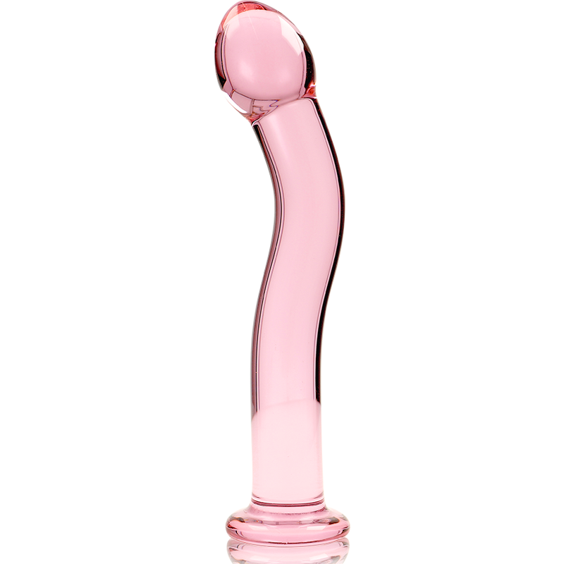 NEBULA SERIES BY IBIZA - MODELO 18 DILDO VIDRO BOROSILICADO ROSA 18.5 CM -O- 3.5 CM