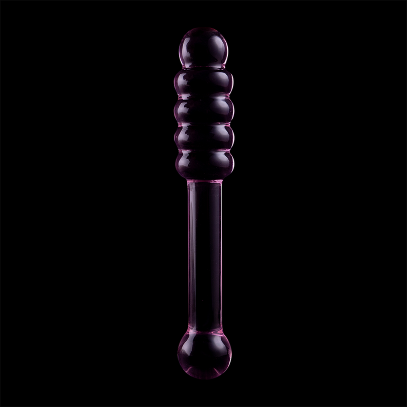 NEBULA SERIES BY IBIZA - MODELO 20 DILDO VIDRO BOROSILICADO ROSA 20.5 CM -O- 3 CM