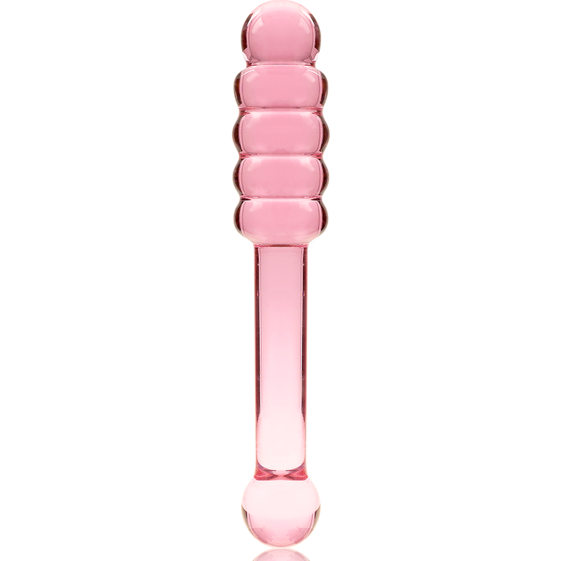 NEBULA SERIES BY IBIZA - MODELO 20 DILDO VIDRO BOROSILICADO ROSA 20.5 CM -O- 3 CM