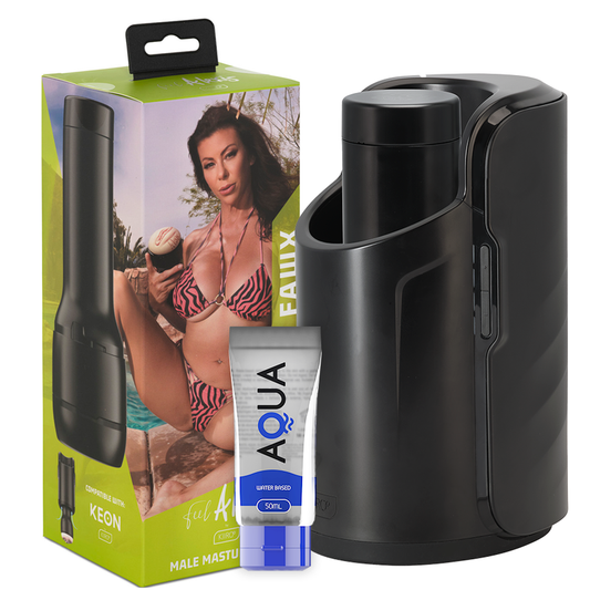 KIIROO - KEON + ALEXIS FAWX STROKER + LUBRIFICANTE DE QUALIDADE AQUA 50 ML - Infernum Store