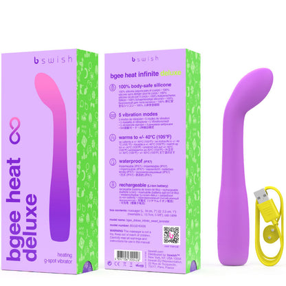 B SWISH - BGEE HEAT INFINITE DELUXE VIBRADOR RECARREGVEL LAVANDA SILICONE